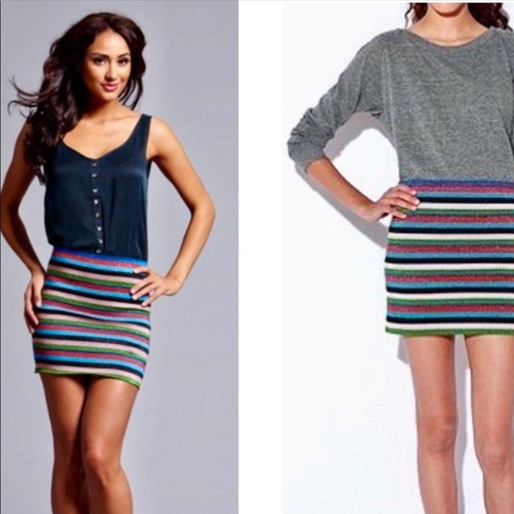 Pleasure doing business sparkle bodycon skirt